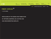 Tablet Screenshot of neoncircus.com
